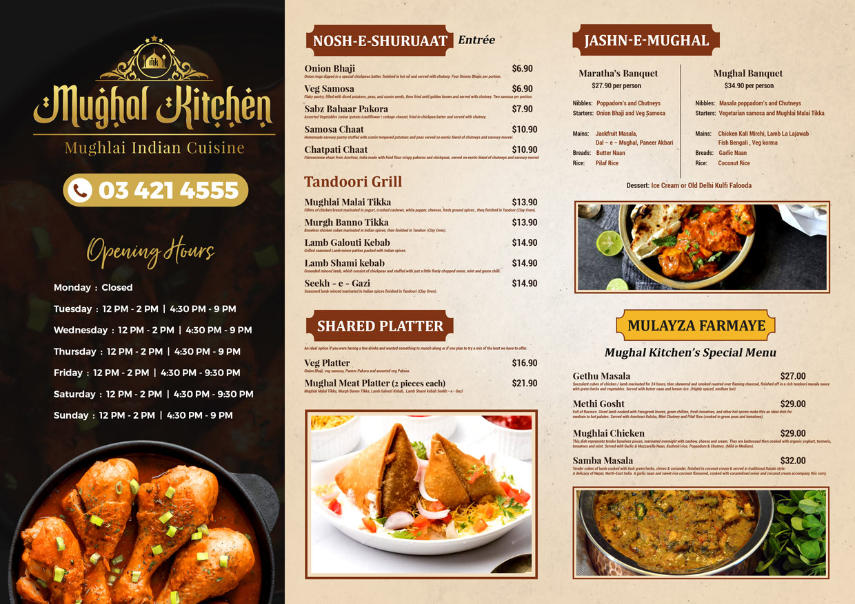 Menus Mughal
